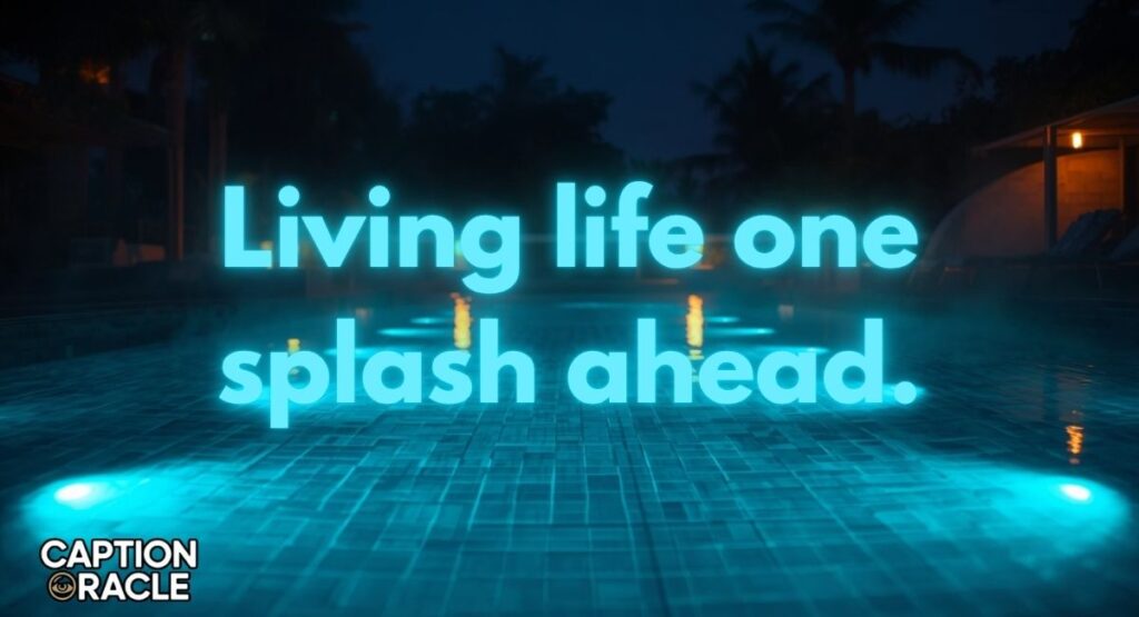 Boys Swimming Pool Instagram Captions