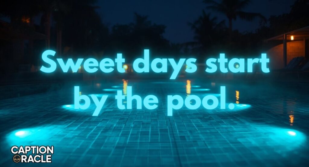 Cute Swimming Pool Instagram Captions