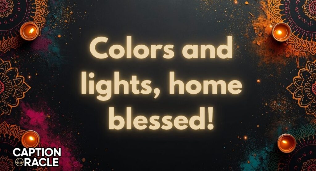 Diwali Rangoli Captions for Festive Homes