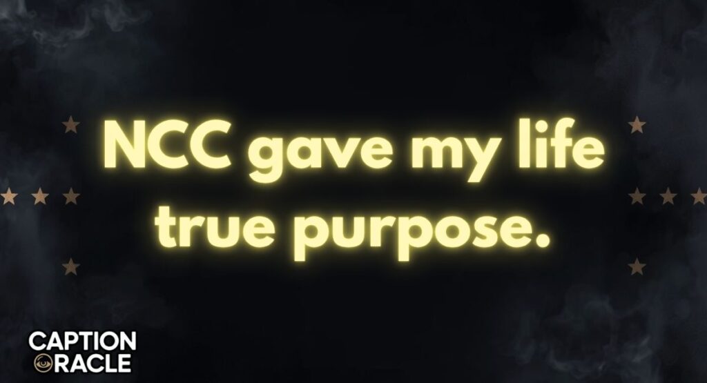 Life And Discipline NCC Captions for Instagram