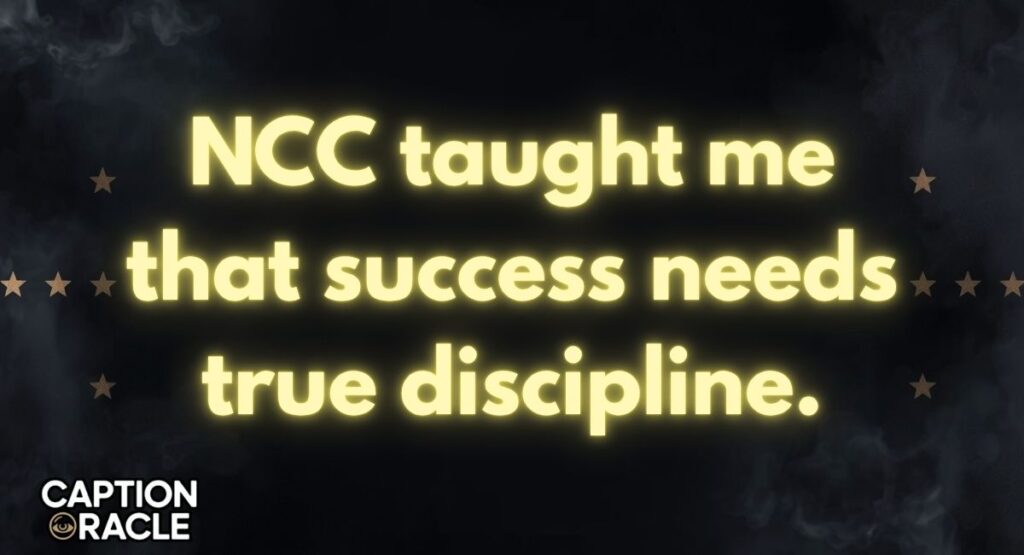 NCC Achievement Quotes for Instagram