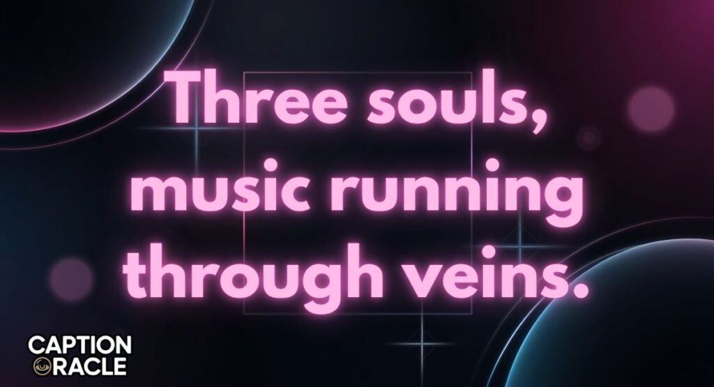 Party Trio Captions for Instagram