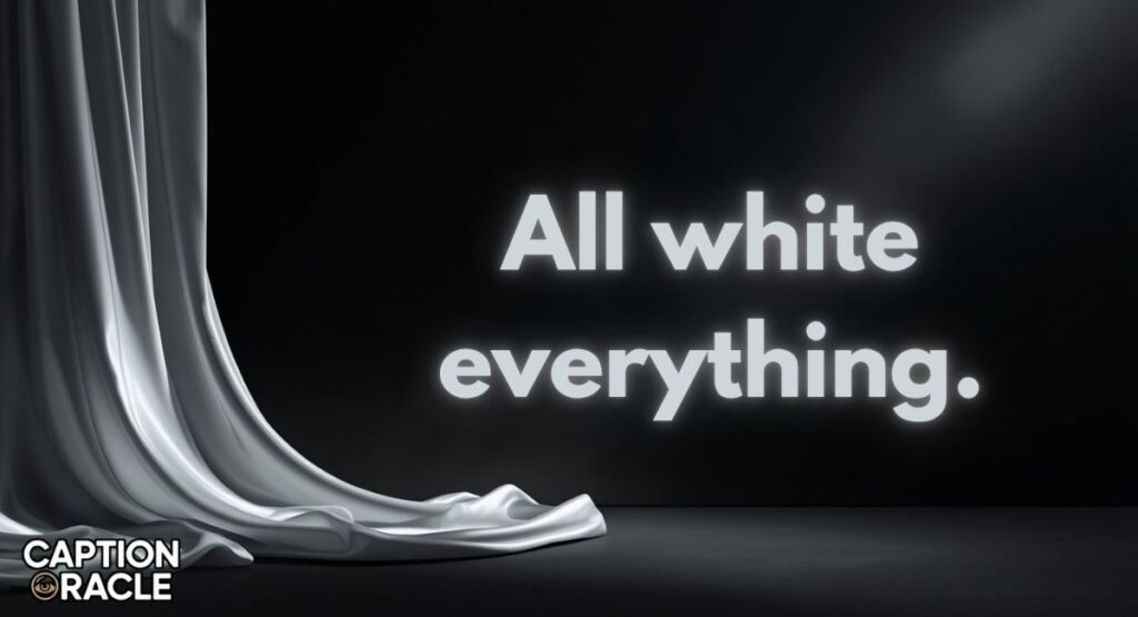 Short White Saree Captions