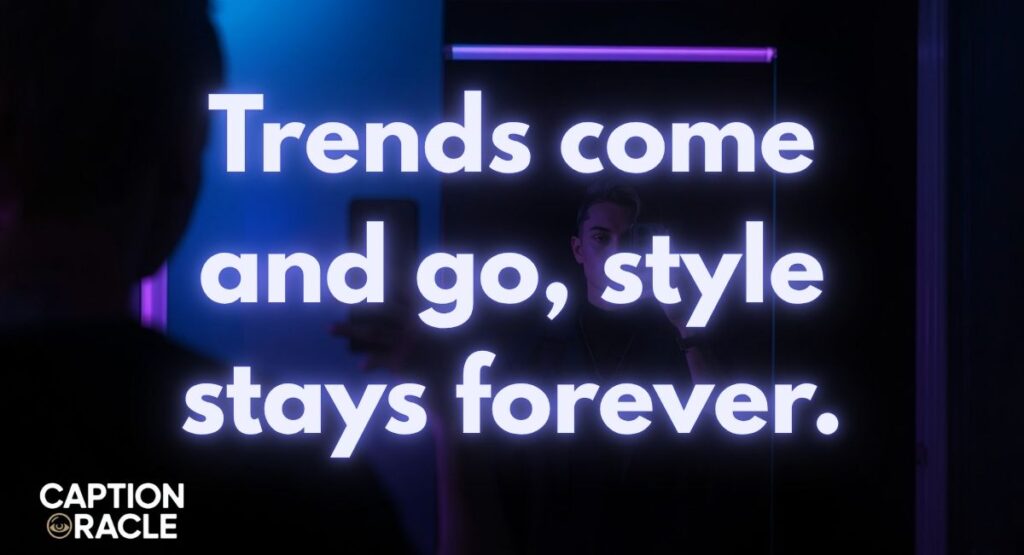 Stylish mirror selfie captions