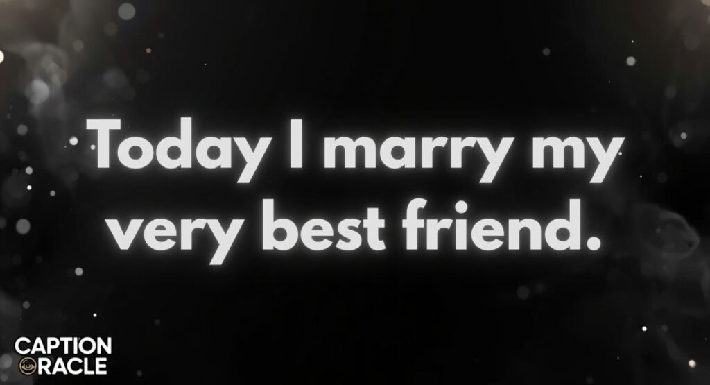 Wedding English Love Captions