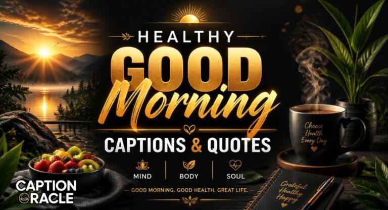 840+ Healthy Good Morning Captions & Quotes to Start Your Day Positively