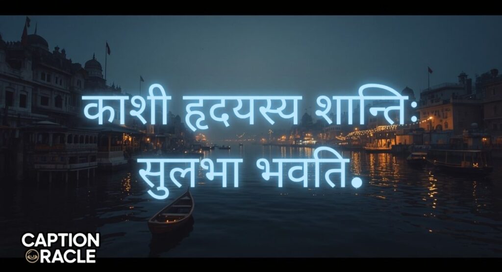 Banaras Captions for Instagram in Sanskrit