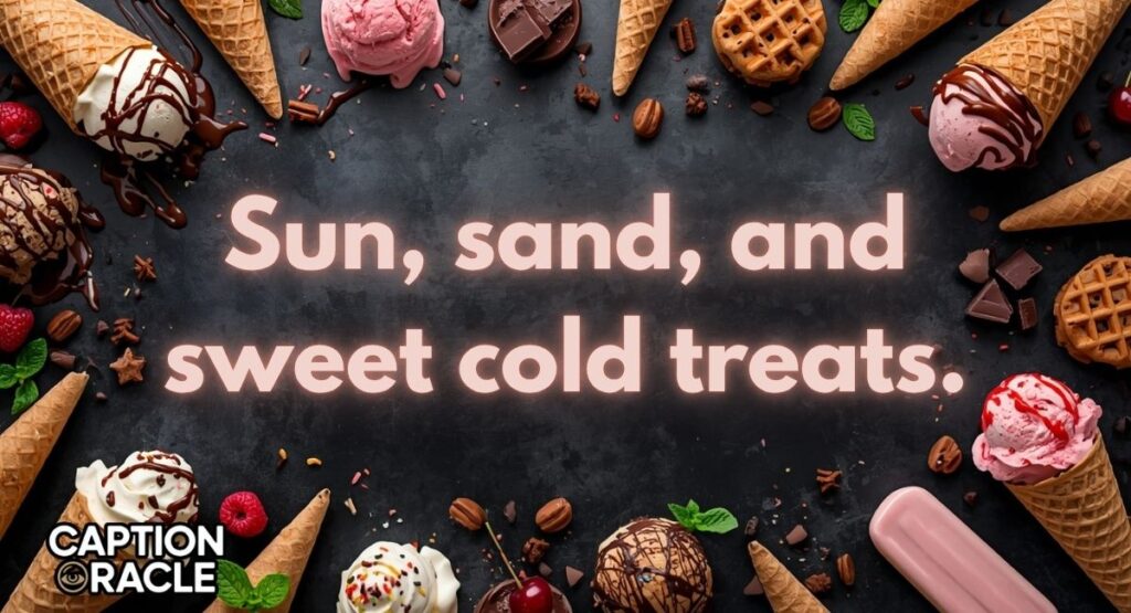 Beach Ice Cream Instagram Lines