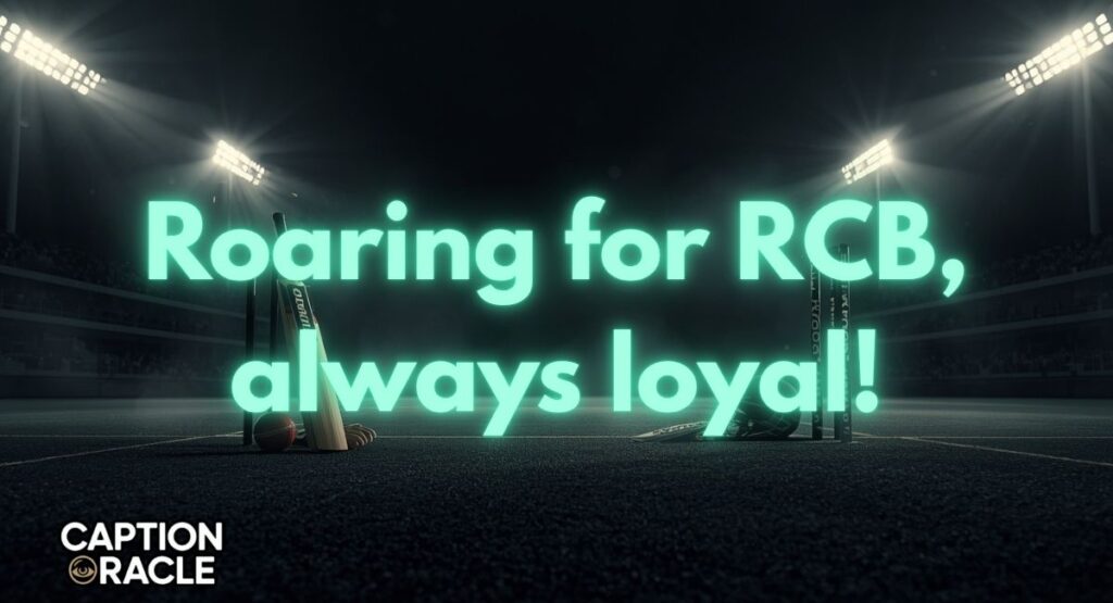 Best RCB Captions for Instagram