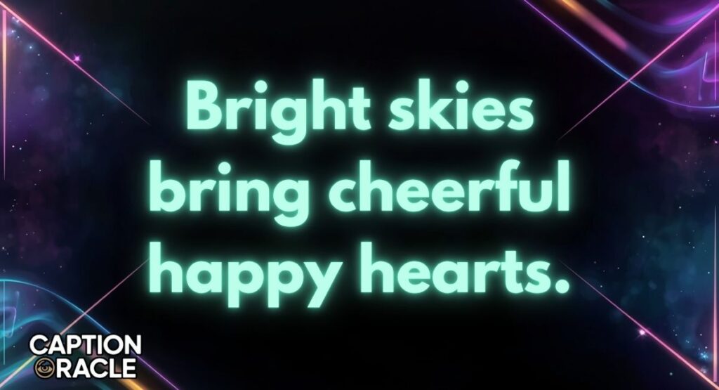 Bright & Cheerful Rainbow Captions