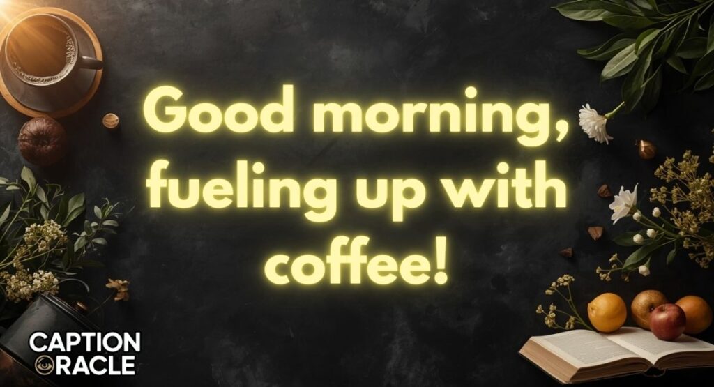 Coffee & Breakfast Good Morning Captions