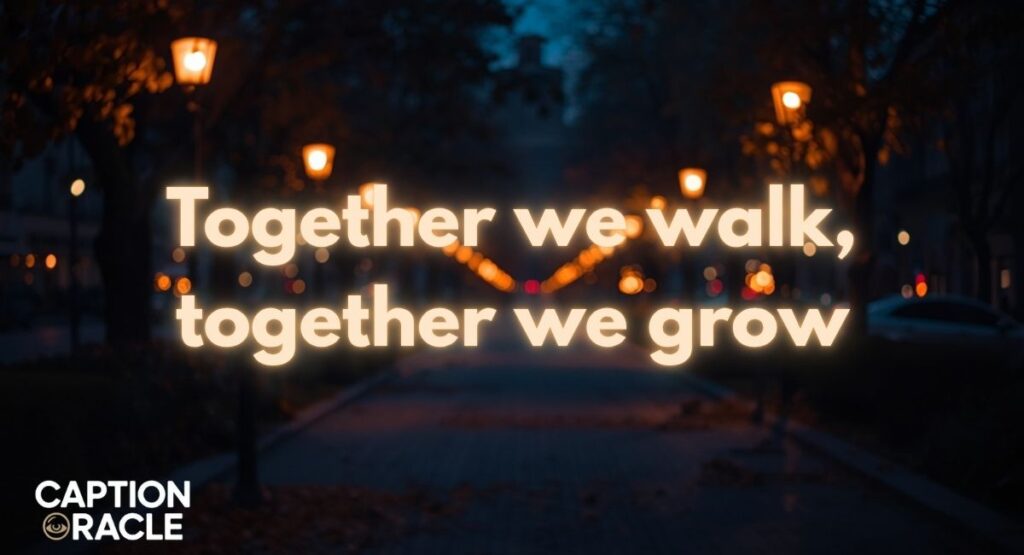 Couple Evening Walk Captions