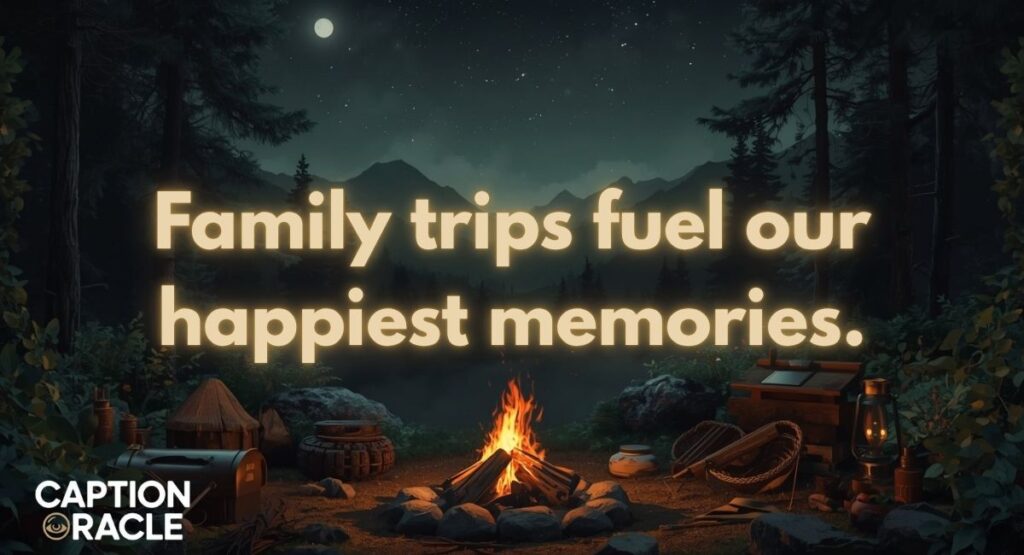 Family Trip Camping Captions