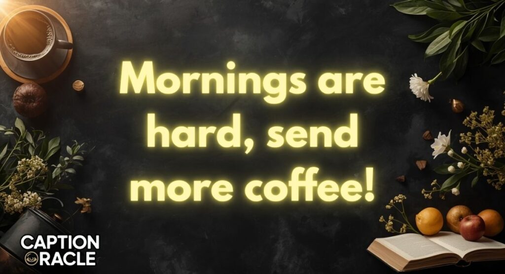 Funny Good Morning Captions