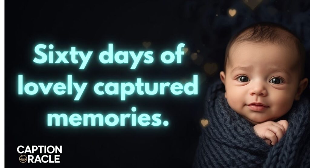 Lovely 2 Months Old Baby Caption for Memories