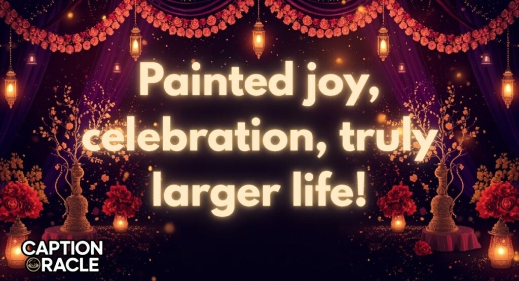 Mehndi and Sangeet Captions