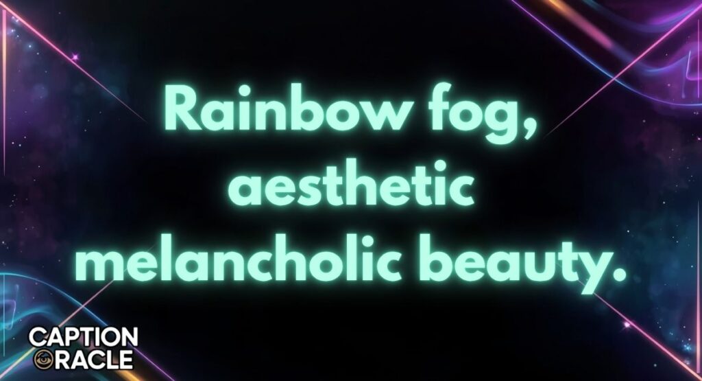 Moody & Aesthetic Rainbow Captions