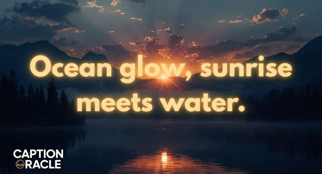 Nature & Ocean Sunrise Captions