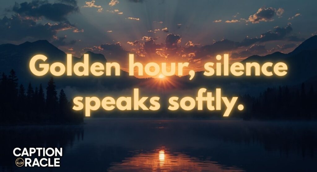 Poetic & Emotional Sunrise Captions