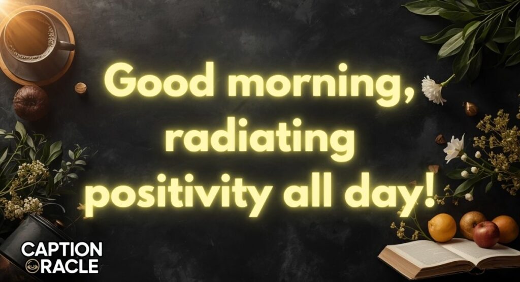 Positivity & Energy Good Morning Captions