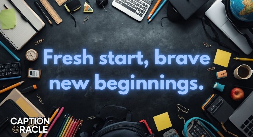 Short Captions For First Day Of School Instagram
