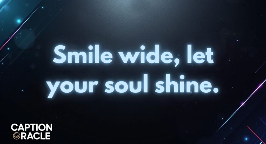 Smile Captions for Solo Photos