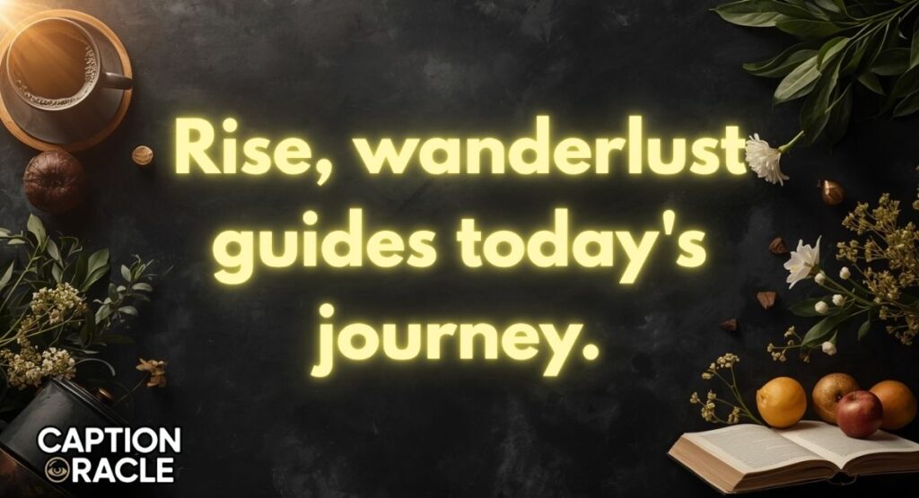 Travel & Adventure Good Morning Captions