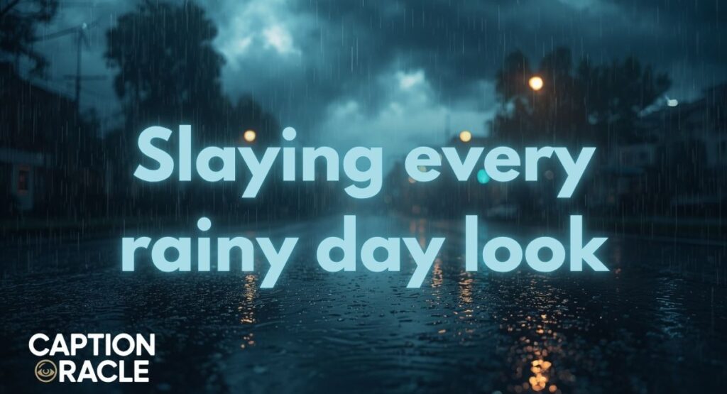 Trendy Rain Captions for Instagram