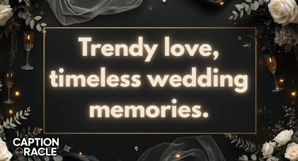 Trendy Wedding Instagram Captions