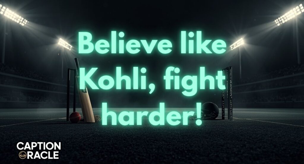 Virat Kohli-inspired RCB Captions for Instagram