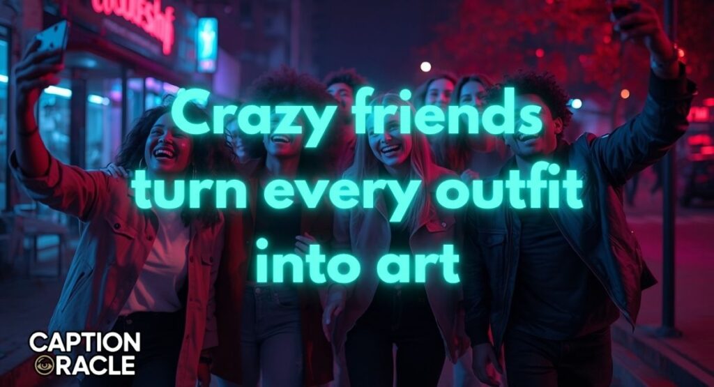 🎀 Aesthetic & Stylish Crazy Friends Captions