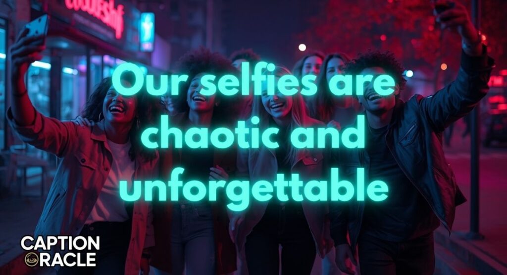 📸 Selfie & Screenshot Crazy Friends Captions